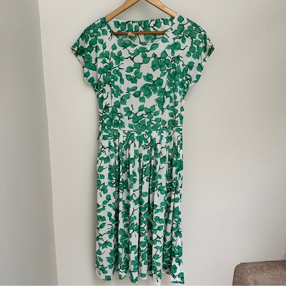 Vintage Ivy Print Dress — Still has tags!